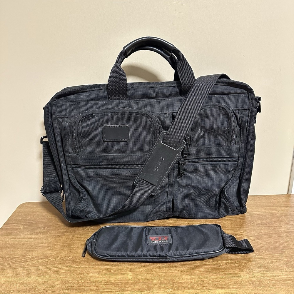 VTG TUMI‎ Safeport Laptop Briefcase Ballistic Nylon Travel Bag w/ Straps 90s USA